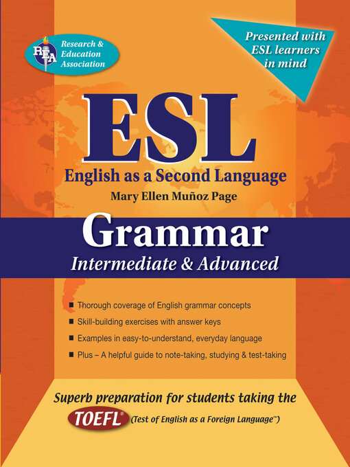Title details for ESL Intermediate/Advanced Grammar by Mary Ellen Munoz Page - Available